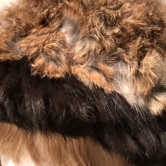 Love Token - ‘Brown/black’ Fur hat with a pom-pom. EUC - Picture 2 of 5